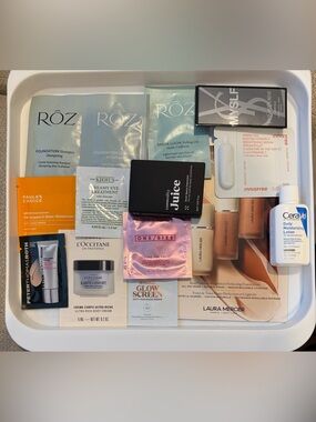 New. Assorted Makeup and Skincare Samples. 13 pieces.